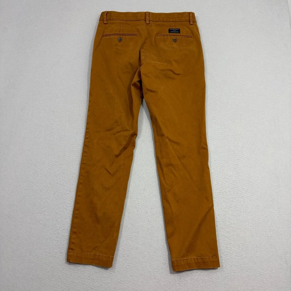 Banana Republic Pants Mens 30x30 Brown Aiden Slim Fit Monks Robe Chino Stretch